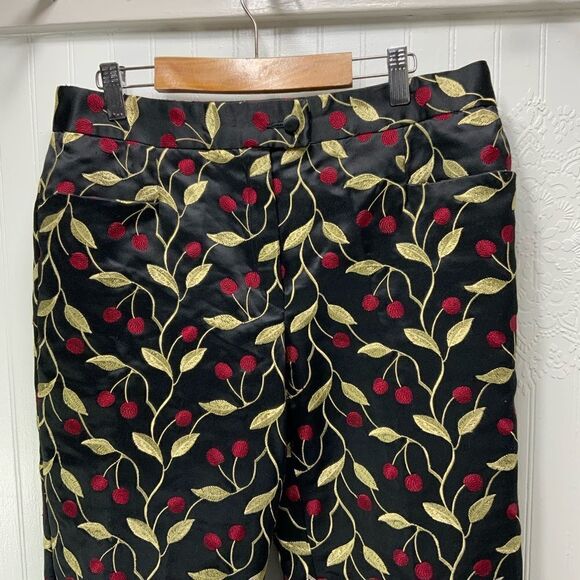 FAVOURBROOK Black silk embroidered pants - Picture 2 of 6